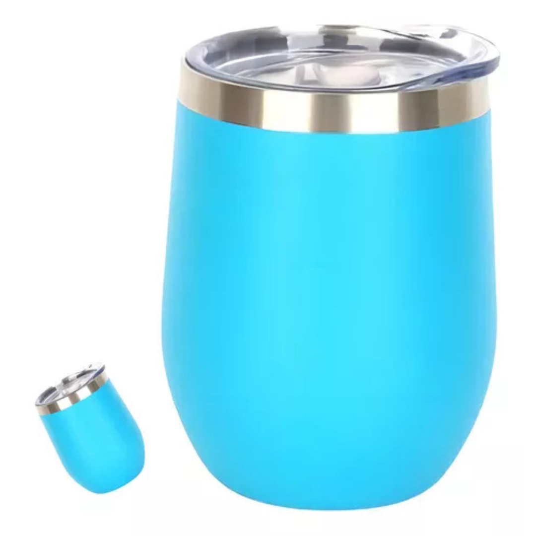 Copo Cuia Térmico Inox com Tampa Antivazamento 360ml